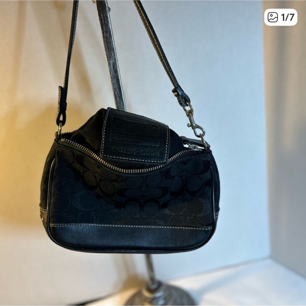Coach Signature Black Mini Bag